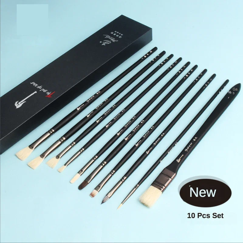 Gouache Paint Set - 10 Pcs Set Gouache Paint Brush