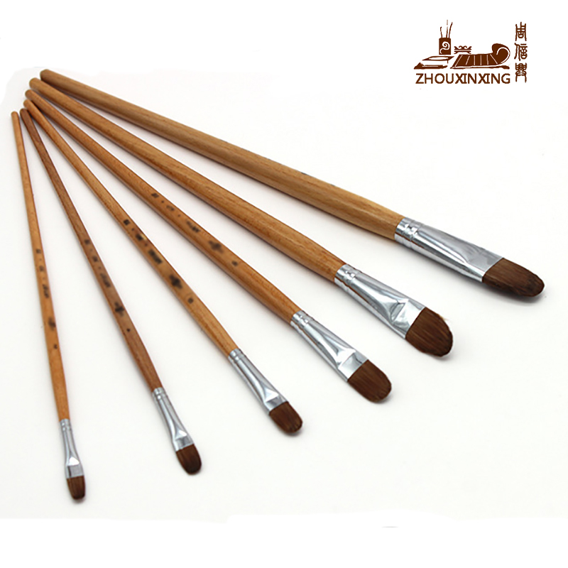 Gouache Paint Set - Zhouxinxing 6pcs/set weasel hair Varnish long