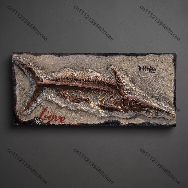 3D Metal Tin Plate Fish Bone F - Art Craft Bar 评论和价格