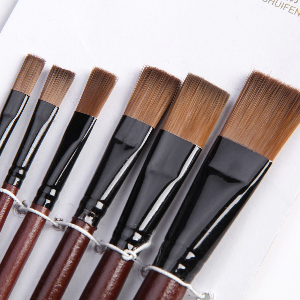 6Pcs Nylon Acrylic Oil Paint G - Gouache Paint Set 评论和价格